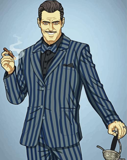 Gomez addams art painting by numbers.jpeg