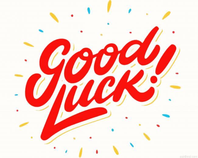 Good luck quote painting by numbers.jpeg