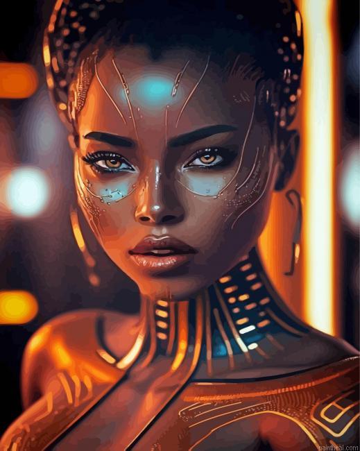 Gorgeous african lady painting by numbers.jpeg