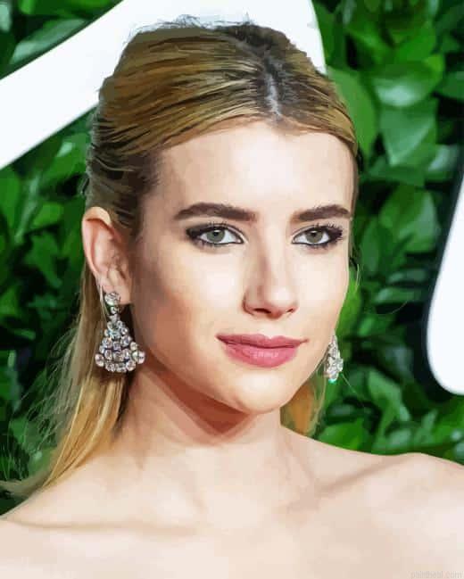 Gorgeous emma roberts painting by numbers.jpeg