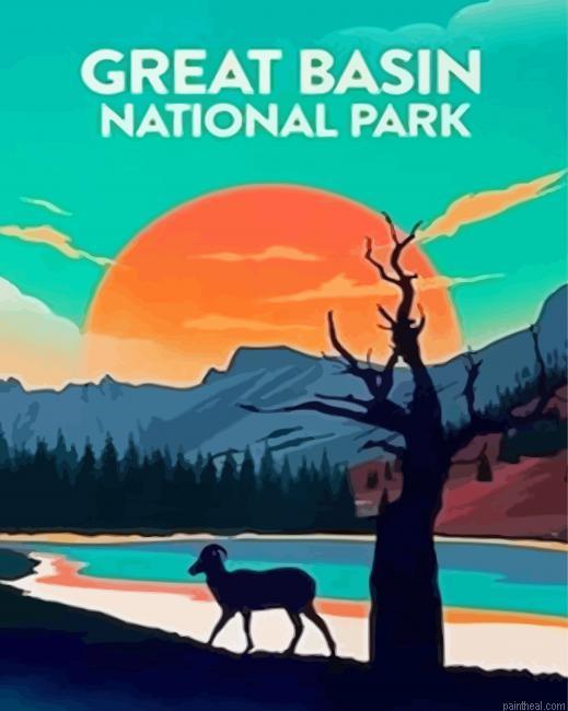 Great basin national park sunset poster painting by numbers.jpeg