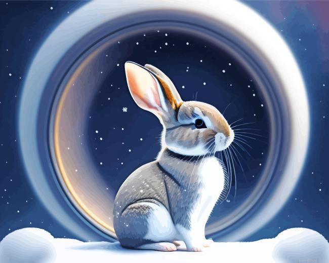 Grey bunny in snow painting by numbers.jpeg