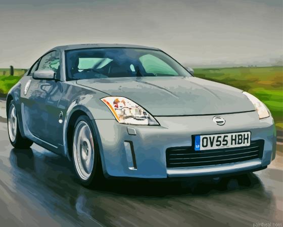 Grey nissan 350z painting by numbers.jpeg