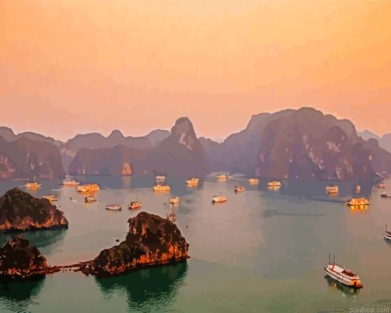 Ha long bay boats painting by numbers.jpeg