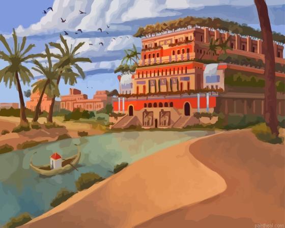 Hanging gardens of babylon painting by numbers.jpeg