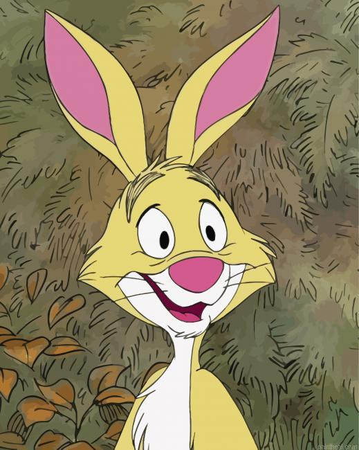 Happy cartoon rabbit painting by numbers.jpeg