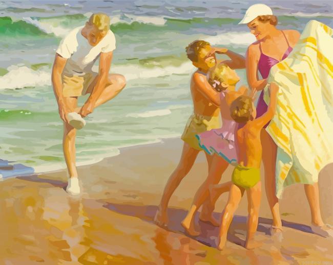 Happy family beach painting by numbers.jpeg
