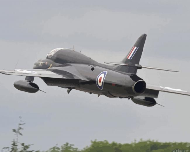 Hawker hunter aircraft bomber painting by numbers.jpeg