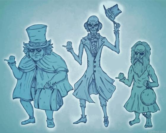 Hitchhiking ghosts the haunted mansion painting by numbers.jpeg