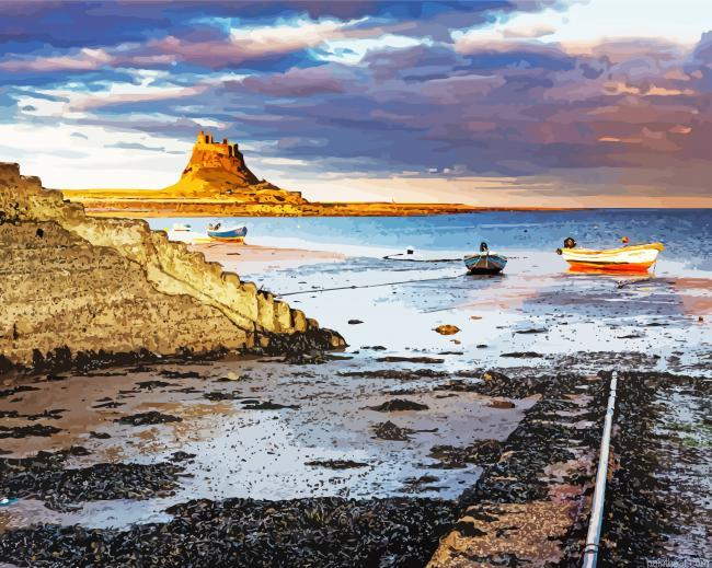 Holy island lindisfarne england painting by numbers.jpeg