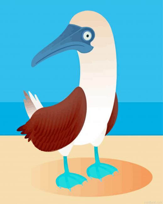 Illustration blue footed boobie painting by numbers.jpeg