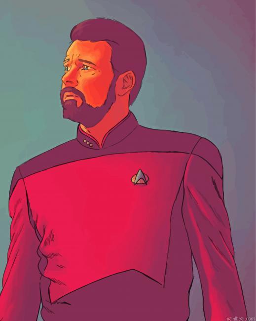 Illustration commander riker william painting by numbers.jpeg