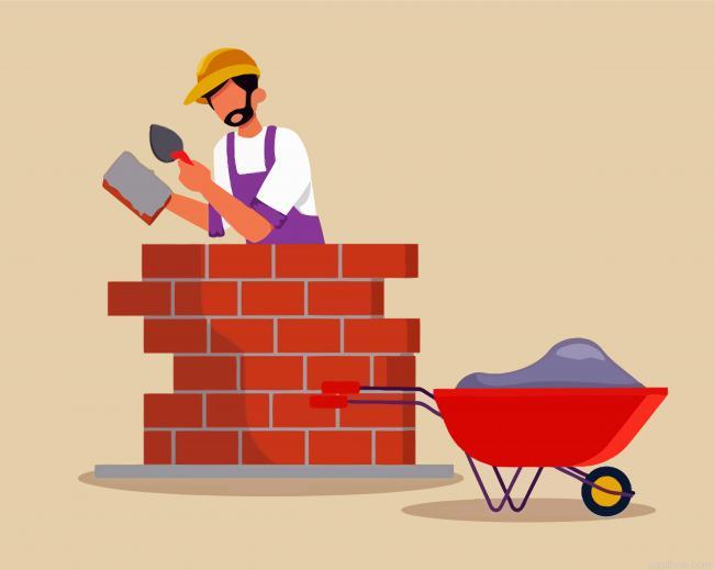 Illustration fire brick worker painting by numbers.jpeg