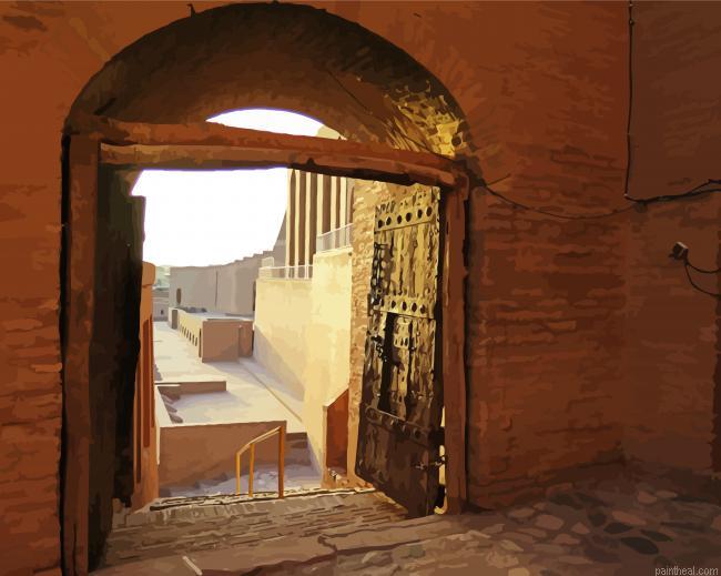 Inside the herat citadel painting by numbers.jpeg
