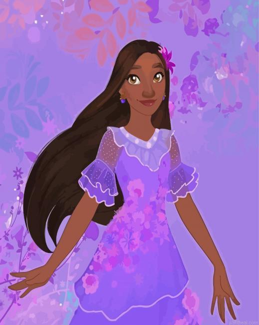 Isabela madrigal character art painting by numbers.jpeg