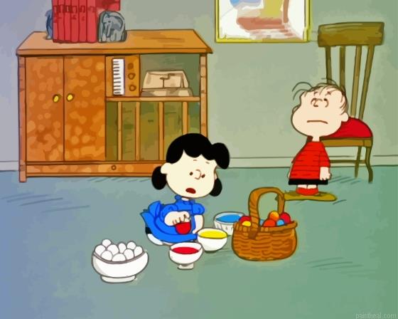 Its the easter beagle charlie brown characters painting by numbers.jpeg