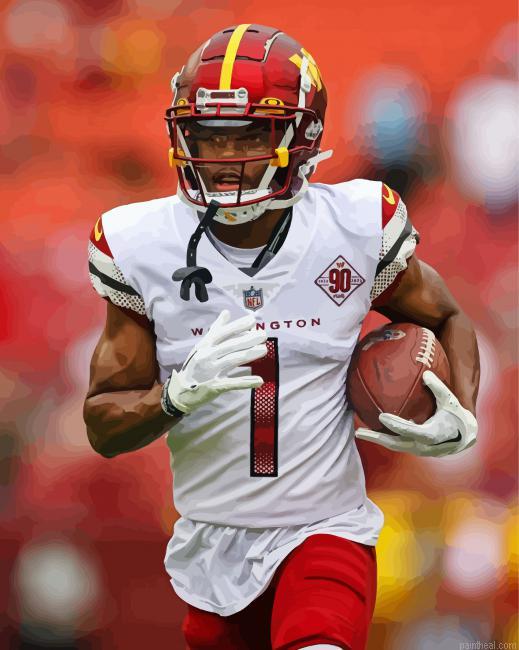 Jahan dotson footballer painting by numbers.jpeg