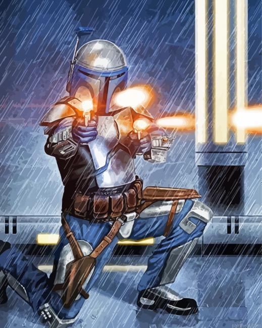 Jango fett attack of the clones painting by numbers.jpeg
