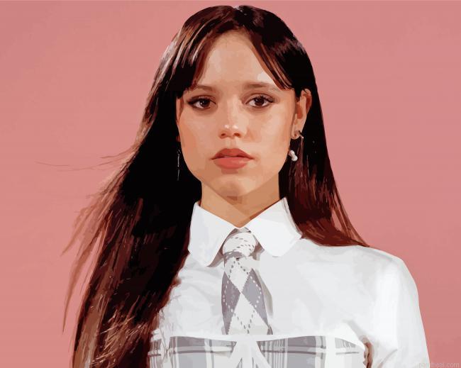 Jenna ortega wednesday addams painting by numbers.jpeg