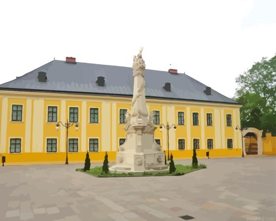 Kalocsa town buildings in hungary painting by numbers.jpeg