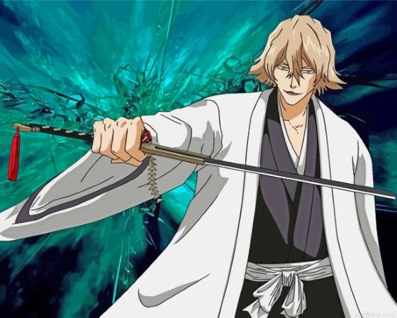 Kisuke urahara anime character painting by numbers.jpeg