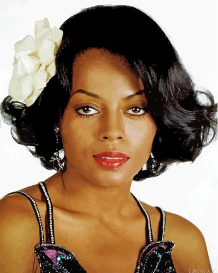 Lady sings the blues diana ross singer painting by numbers.jpeg
