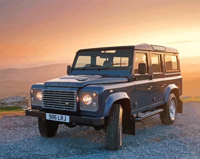 Land rover defender at sunset painting by numbers.jpeg