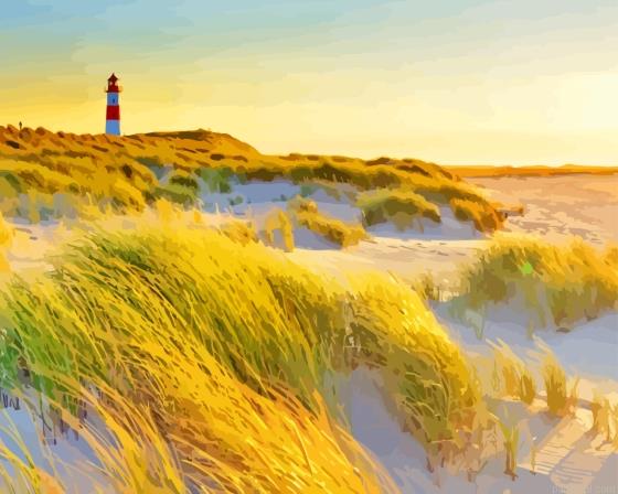 Leuchtturm list ost sylt beach painting by numbers.jpeg