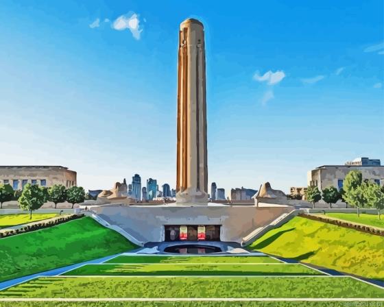 Liberty memorial tower missouri painting by numbers.jpeg