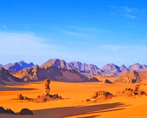 Libya tadrart acacus mountains painting by numbers.jpeg