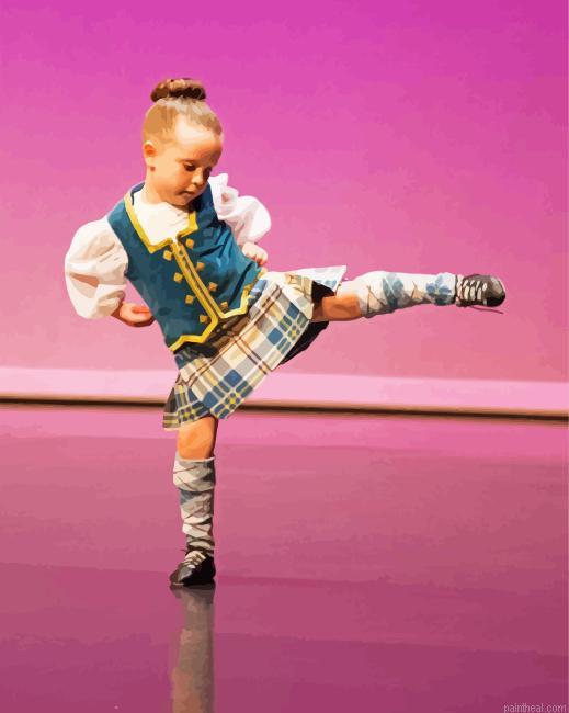 Little highland dancer painting by numbers.jpeg