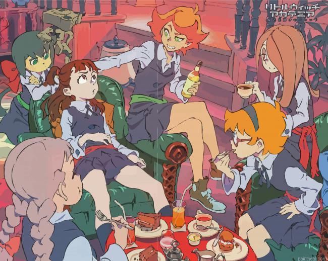 Little witch academia japanese series characters painting by numbers.jpeg