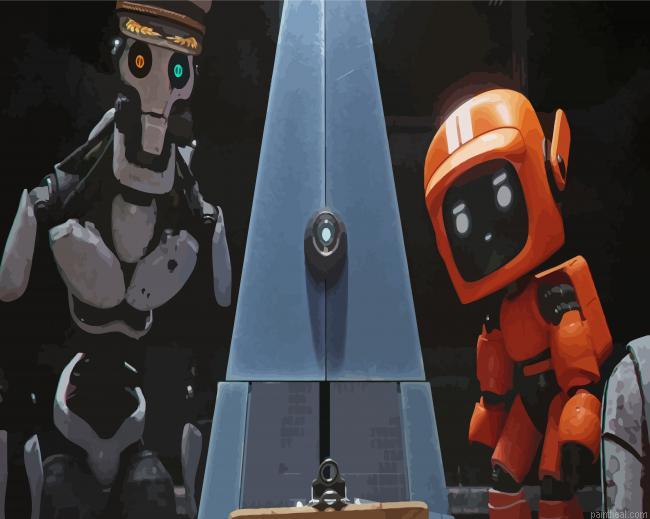 Love death and robots characters painting by numbers.jpeg