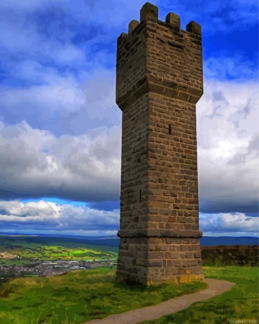 Lunds tower sutton in craven england painting by numbers.jpeg