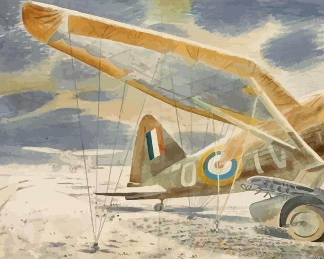 Lysanders in the snow by eric ravilious painting by numbers.jpeg