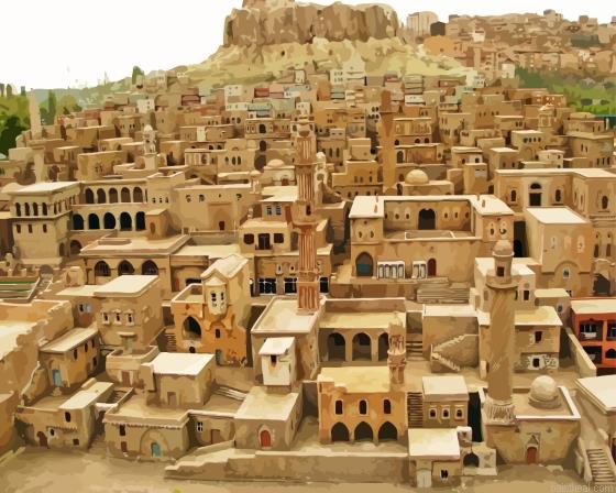 Mardin stone houses painting by numbers.jpeg