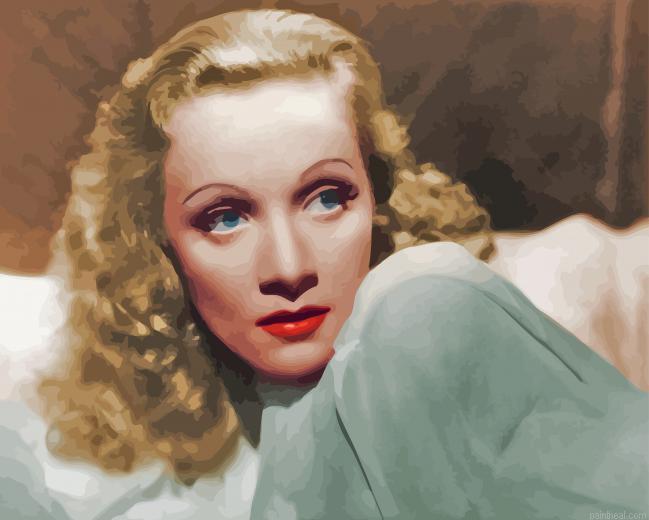 Marlene magdalene dietrich actress painting by numbers.jpeg