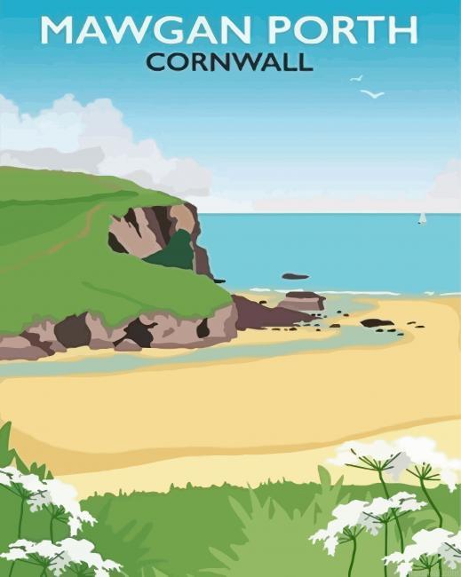 Mawgan porth in cornwall poster painting by numbers.jpeg
