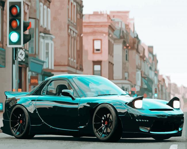 Mazda rx7 in the street painting by numbers.jpeg