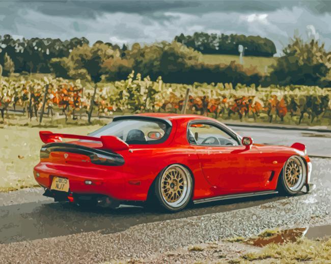 Mazda rx7 sport car painting by numbers.jpeg