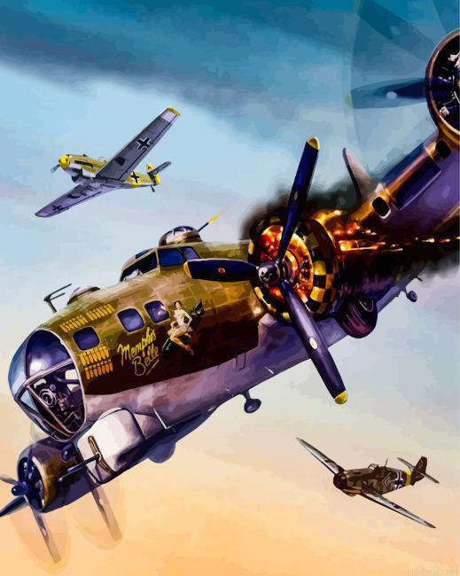 Memphis belle aircraft painting by numbers.jpeg