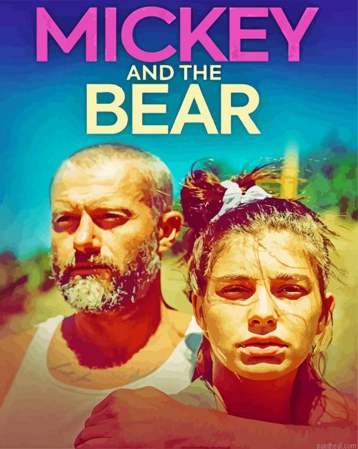 Mickey and the bear movie poster painting by numbers.jpeg