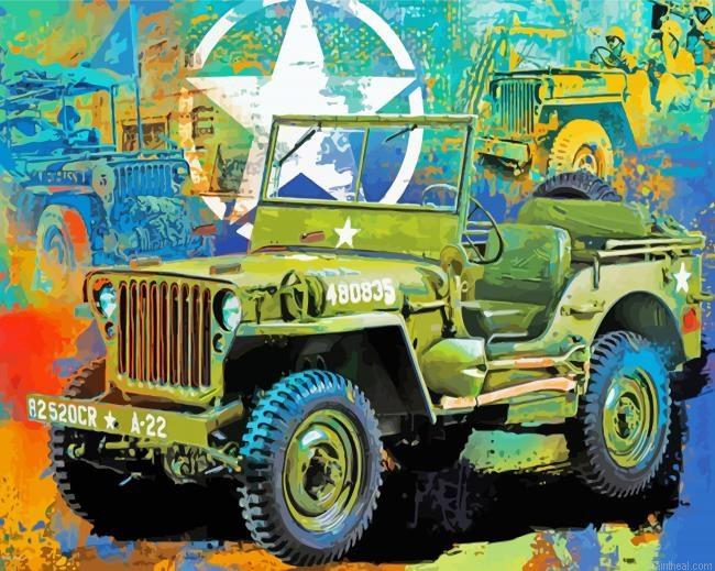 Military jeeps art painting by numbers.jpeg