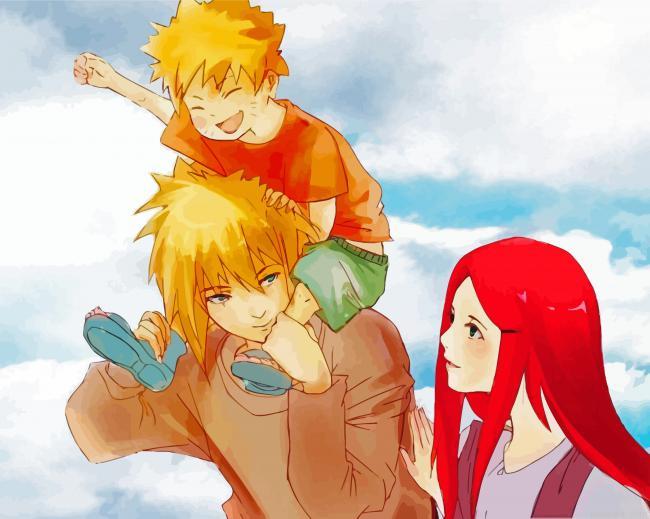 Minato x kushina and naruto painting by numbers.jpeg
