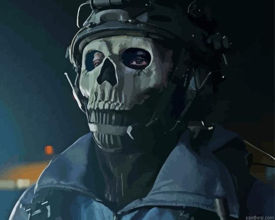 Modern warfare video game painting by numbers.jpeg