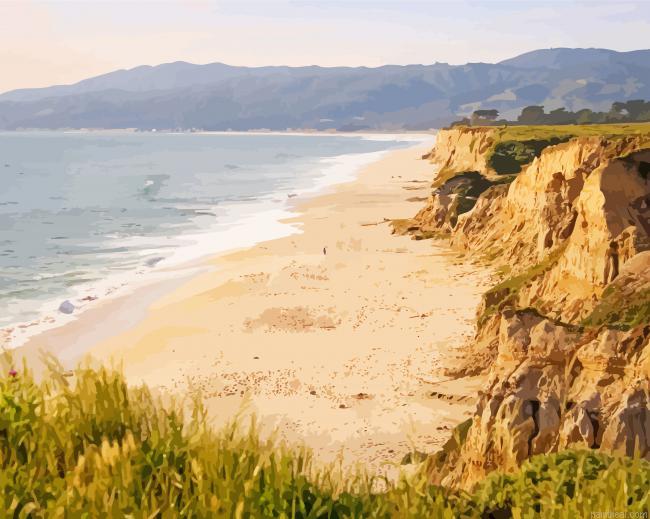 Montarra beach half moon bay painting by numbers.jpeg