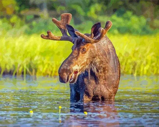 Moose in river painting by numbers.jpeg