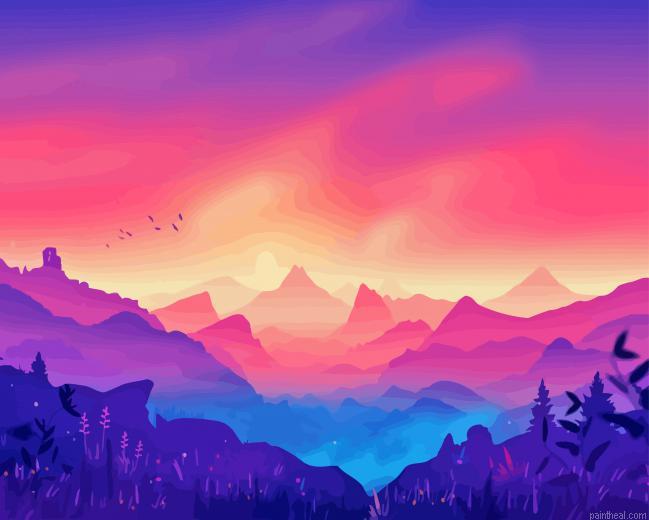 Mountain horizon painting by numbers.jpeg