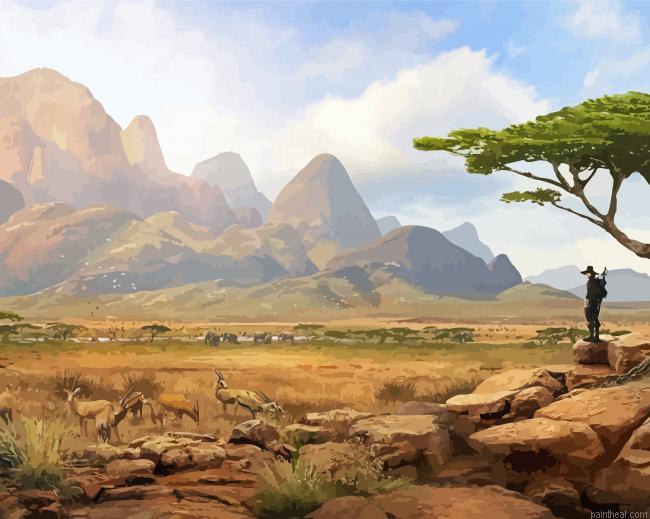 Mountains of africa painting by numbers.jpeg