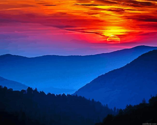 Mountains silhouette painting by numbers.jpeg